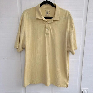 IZOD Archive Collection Rockwashed 100% Cotton Short Sleeve Buttery Polo Shirt